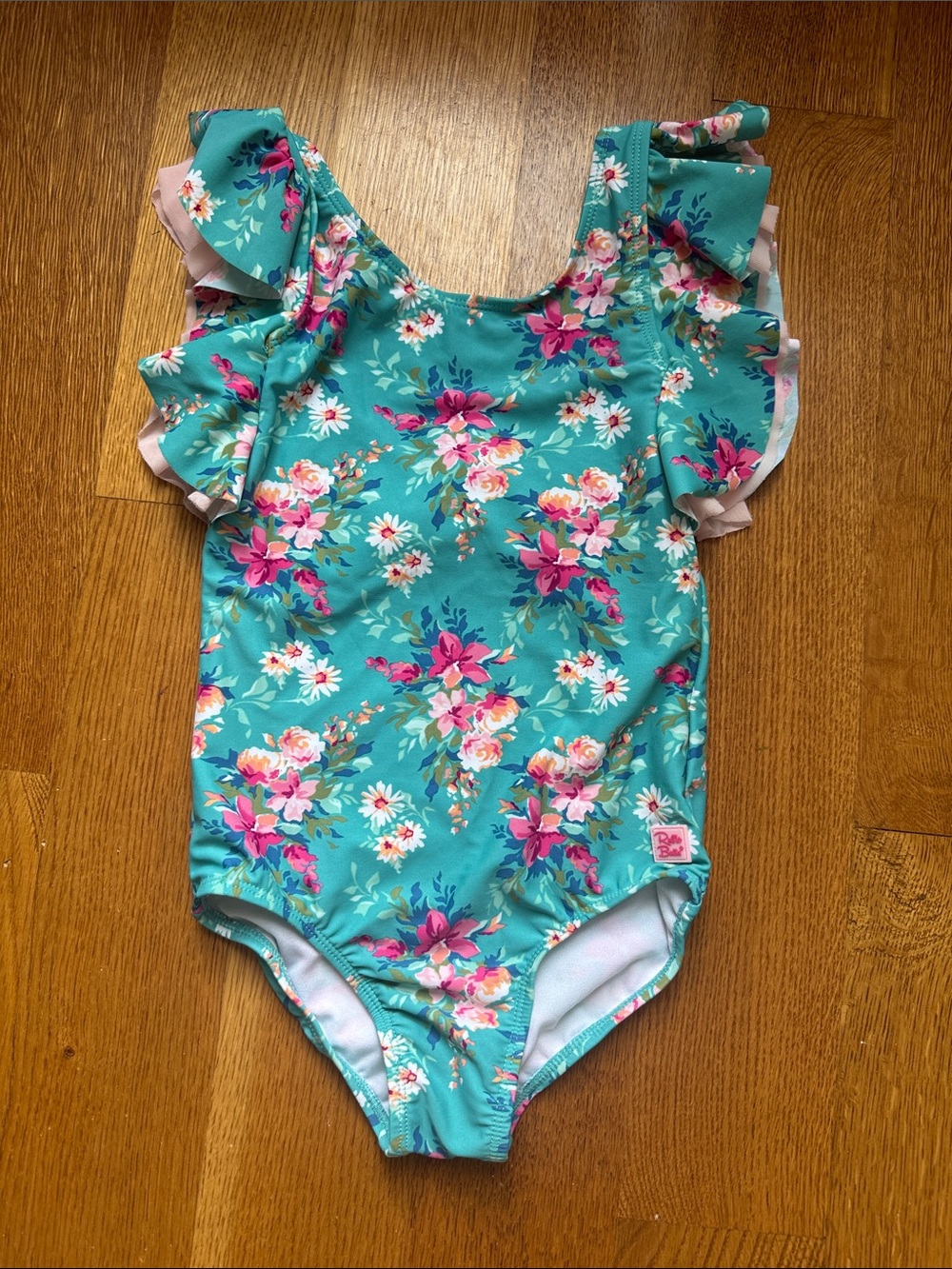 RuffleButts Fancy Me swimsuit size 8…EUC